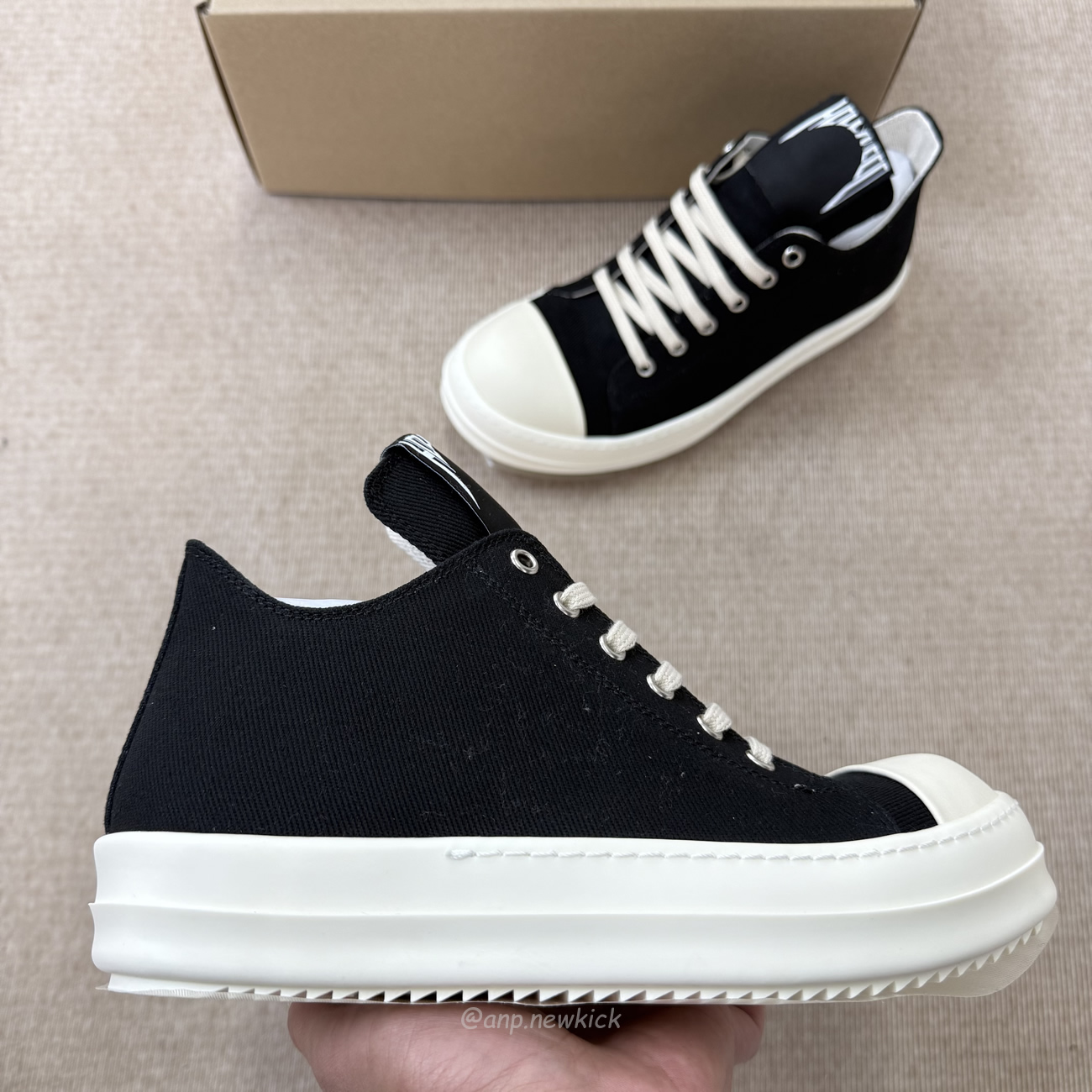 Rick Owens Hollywood Drkshdw Low Black Milk Womens Ds01e3802 Doeh1 911 (2) - www.newkick.vip